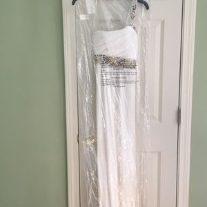 White formal dress